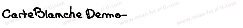 CarteBlanche Demo字体转换